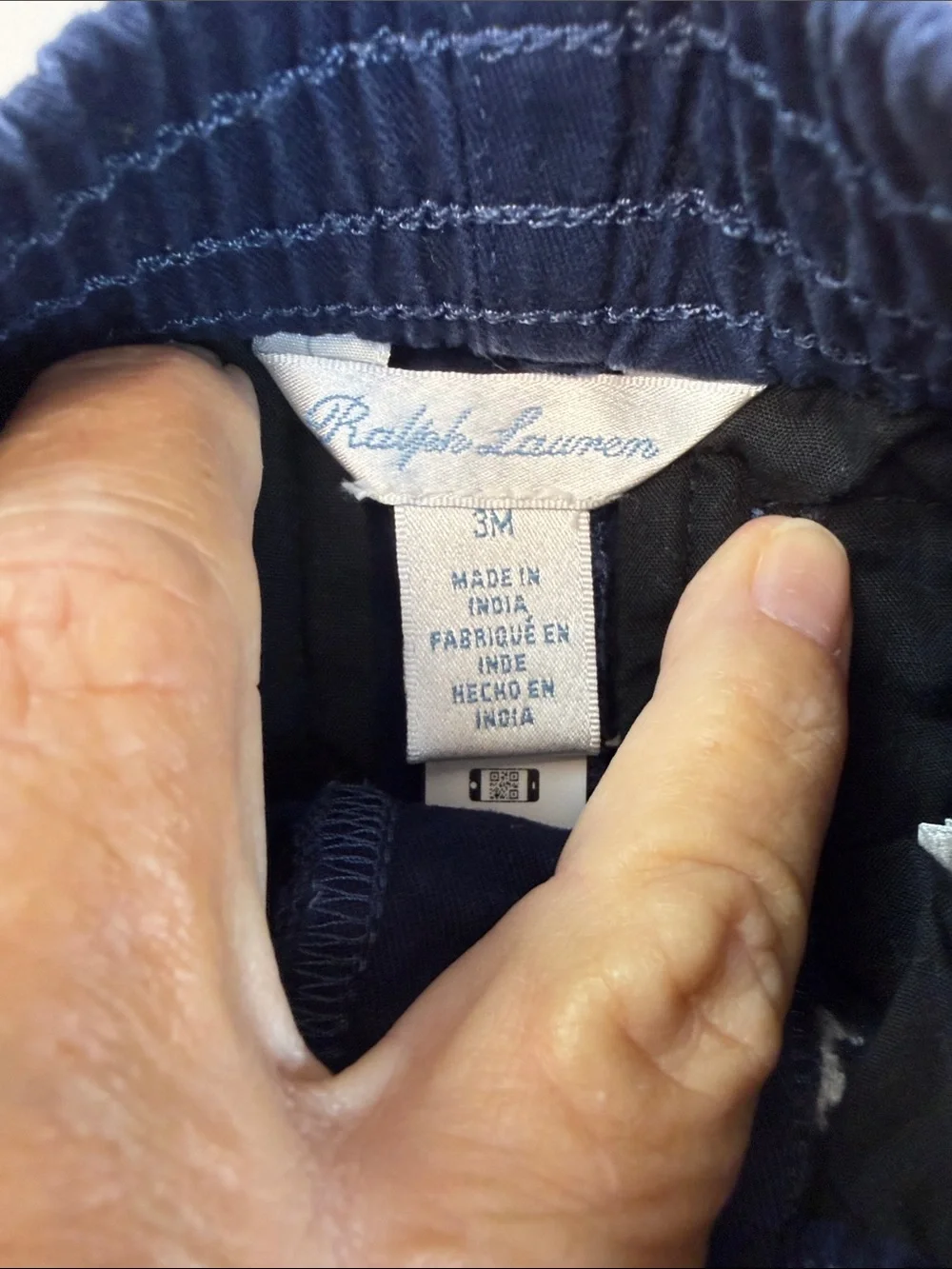 Ralph Lauren Navy Shorts‎ with White Polo Player Embroidery